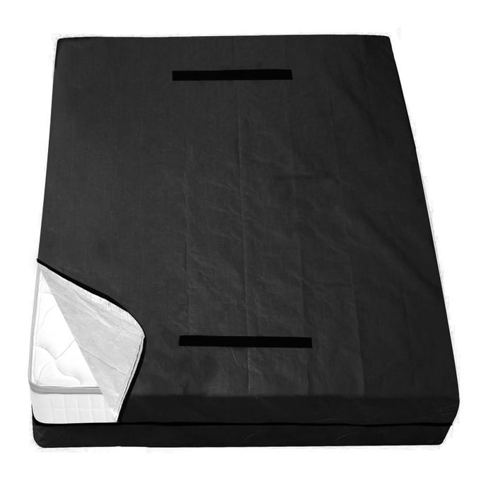 MATTRESS BAGS FOR MOVING AND STORAGE QUEEN SIZE WATERPROOF MATTRESS COVER FOR MOVING WITH HEAVY DUTY HANDLES STRONG ZIPPER REUSABLE MATTRESS STORAGE BAG MOVING SUPPLIES MOVING BAGSBLACK