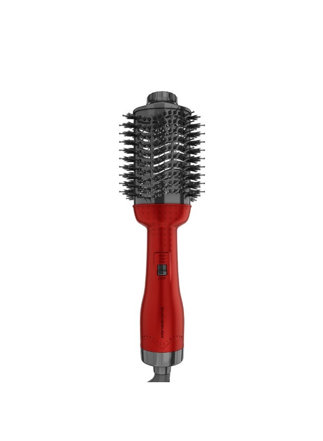 Rush Brush V2 Pro Volumizer Red, 1300 Watts, Ceramic Coating, 3 Heat/2 Speed Settings, Ionic Technology - Image 3