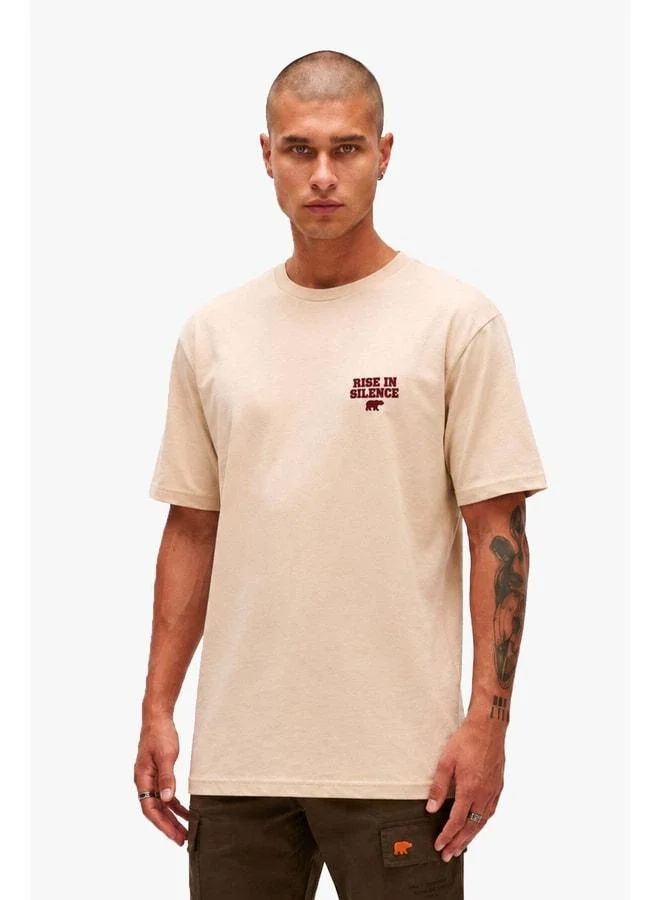 Bad Bear Rise Beige Printed Men's T‑shirt.