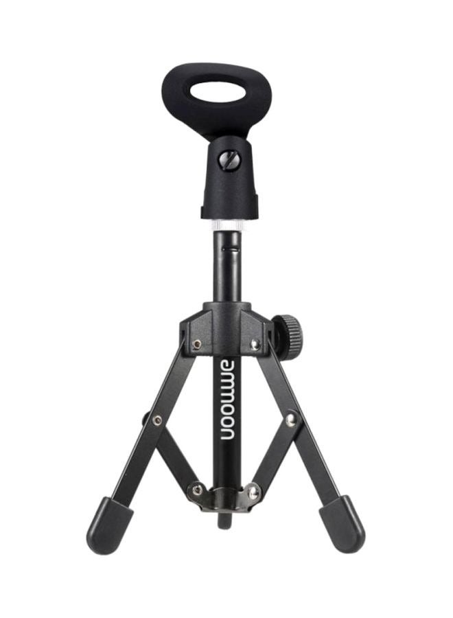 ammoon Foldable Desktop Microphone Stand With MC5 Mic Clip Holder  - Image 1