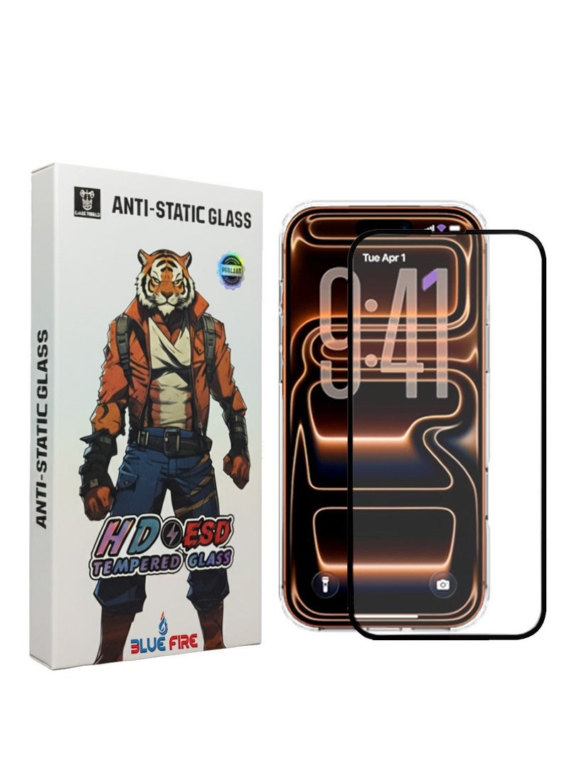 BlueFire Tempered Glass Screen Protector for Apple iPhone 17 Pro Max 5G (2025) – Ultra HD Clarity, Full Glue Adhesive, Edge-to-Edge Full Cover Protection, Anti-Scratch, Bubble-Free, Precision-Cut Fit, Enhanced Durability & Smooth Touch Sensitivity