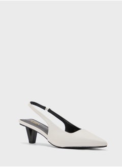 ELLA Interest Heel Pointy Sling Back Pump  - Image 2