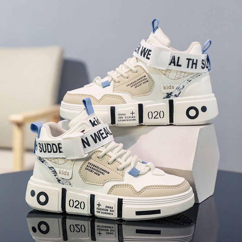Junior High School Students Women'S Shoes 2024 Big Children'S Sneaker Students Board Shoes Fleece-Lined Cotton Shoes White Soft Bottom Thickened - Image 4