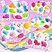 OCTERIC 150 Pack Mochi Squishy Toys Kawaii Squishies Stress Relief Toys Pack Boys Girs Party Favors Bulk Birthday Gifts Valentines Day Gifts for Kids Easter Egg Fillers Easter Hunt Basket Pinata Stuffers - Image 3