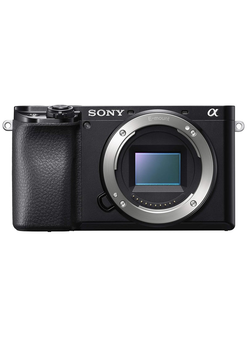 Sony Alpha ILCE 6100 24.2 MP Mirrorless Digital SLR Camera Body only | APS-C Sensor | Fast Auto Focus, Real-time Eye AF, Real-time Tracking | 4K Vlogging Camera - Black - Image 1