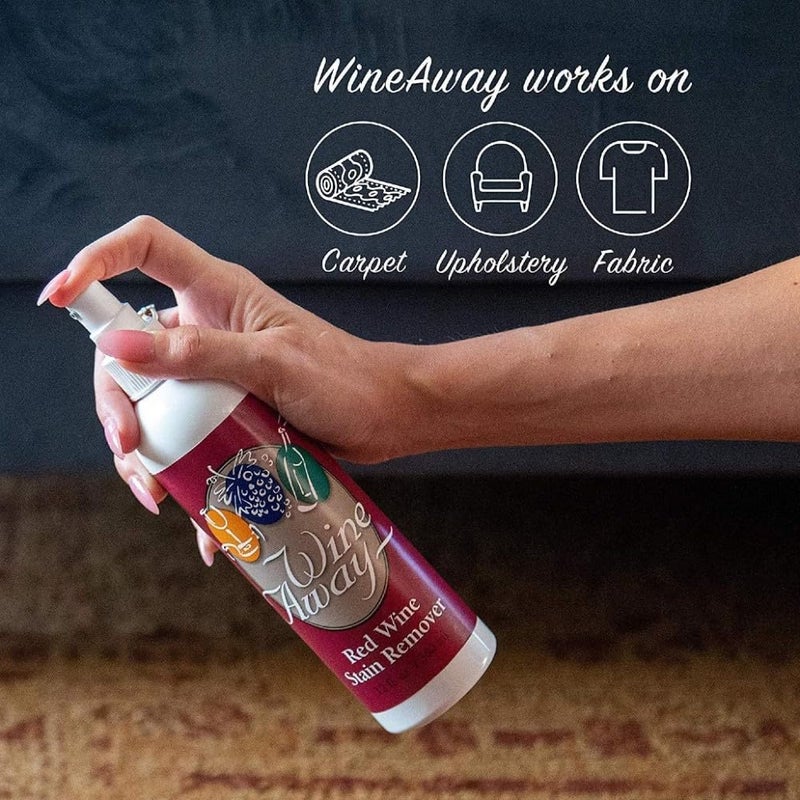Wine Away Red Wine Stain Remover, 12oz - Removes Wine Spots, Perfect Fabric Upholstery and Carpet Cleaner Spray Solution, Spray on Stain Wash and Resolve Laundry to Vanish Stain, Citrus Scent - Image 3