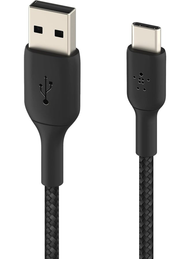 belkin كابل بيلكن بطول 1 متر مضفر C إلى A أسود - Image 4