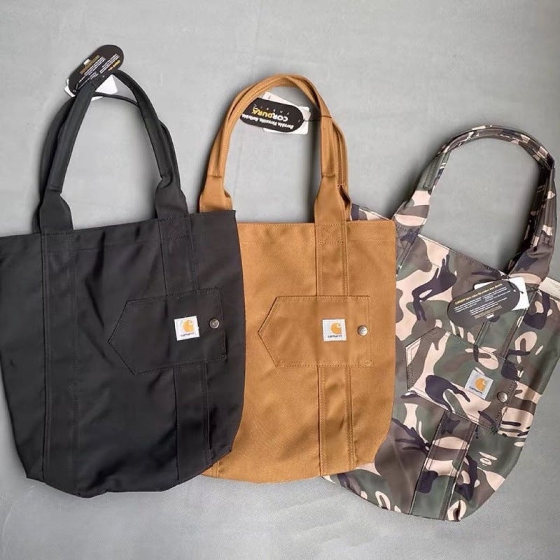 Simple Canvas Japanese Style Large Capacity Shoulder Casual New Style Student Class Travel Bag Women'S Single Shoulder Canvas Bag For Going Out - Image 5