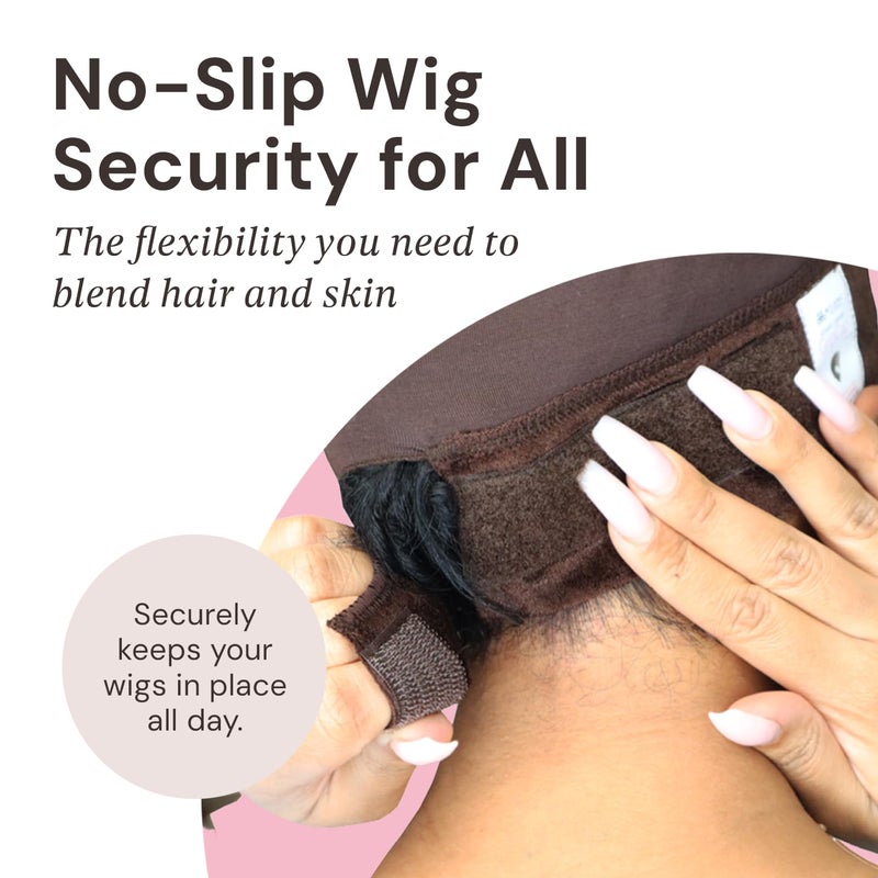 Milano Collection GripCap All in One WiGrip Comfort Band & Wig Cap in Brown - Image 5