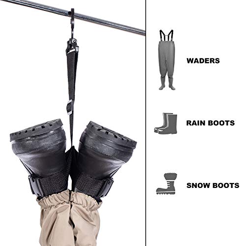 BASSDASH Fishing Wader Boot Hanger Adjustable Strap for Storage Drying - Image 4
