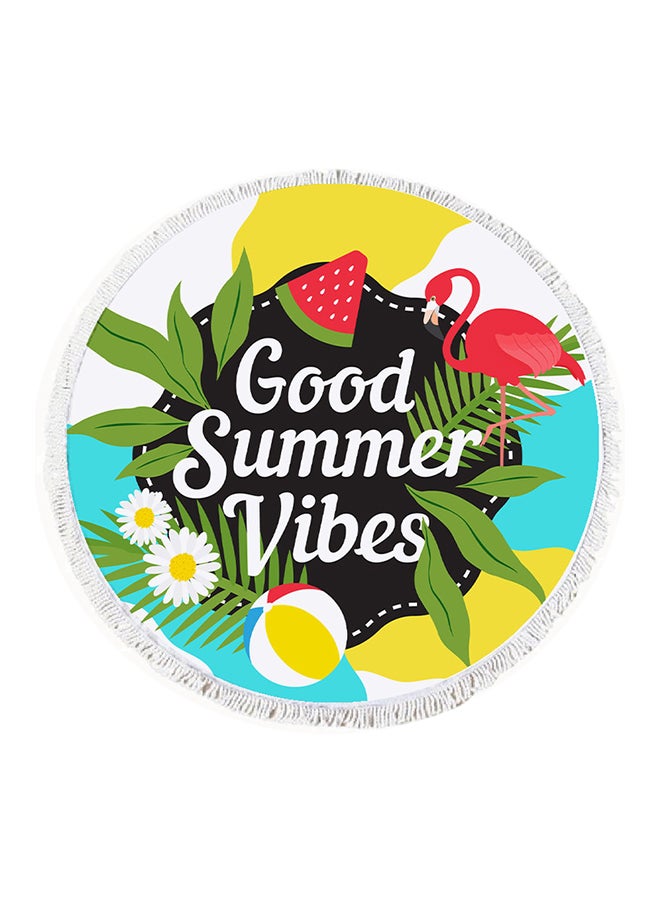 Home Print Double Layered Waterproof Beach Blanket 