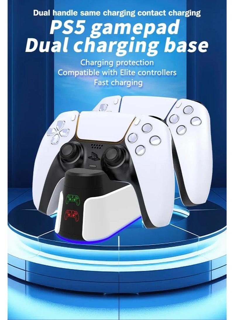 AGYAONE New Controller RGB Charging Station For PS5 Dual Fast Charger RGB Indicator Charging Stand Docking Station For PS5 Gamepad Type-C - Image 2