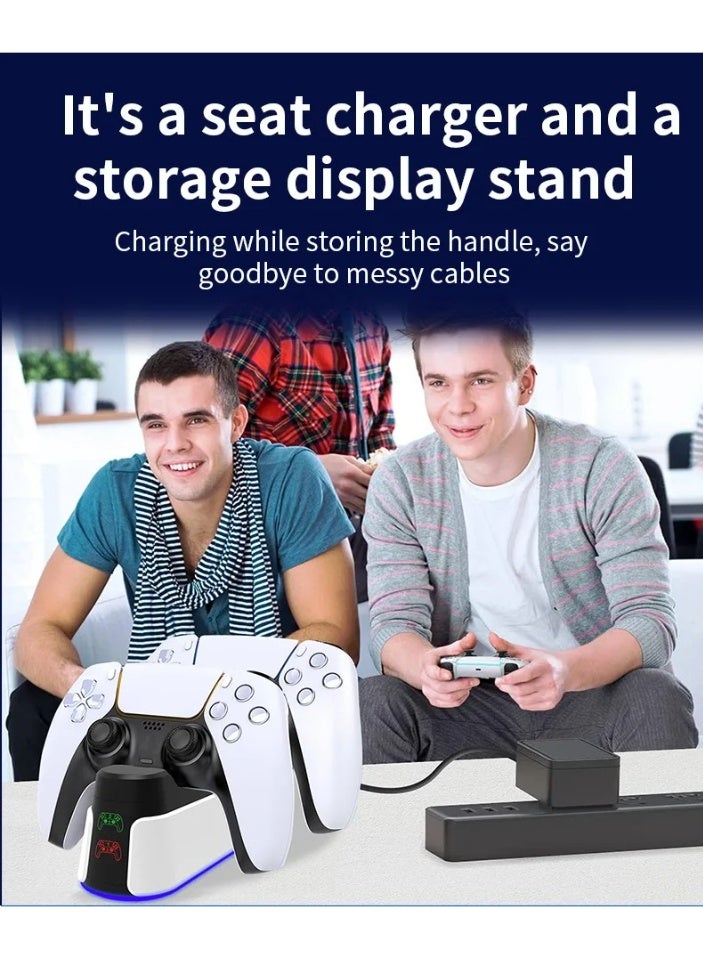 AGYAONE New Controller RGB Charging Station For PS5 Dual Fast Charger RGB Indicator Charging Stand Docking Station For PS5 Gamepad Type-C - Image 4