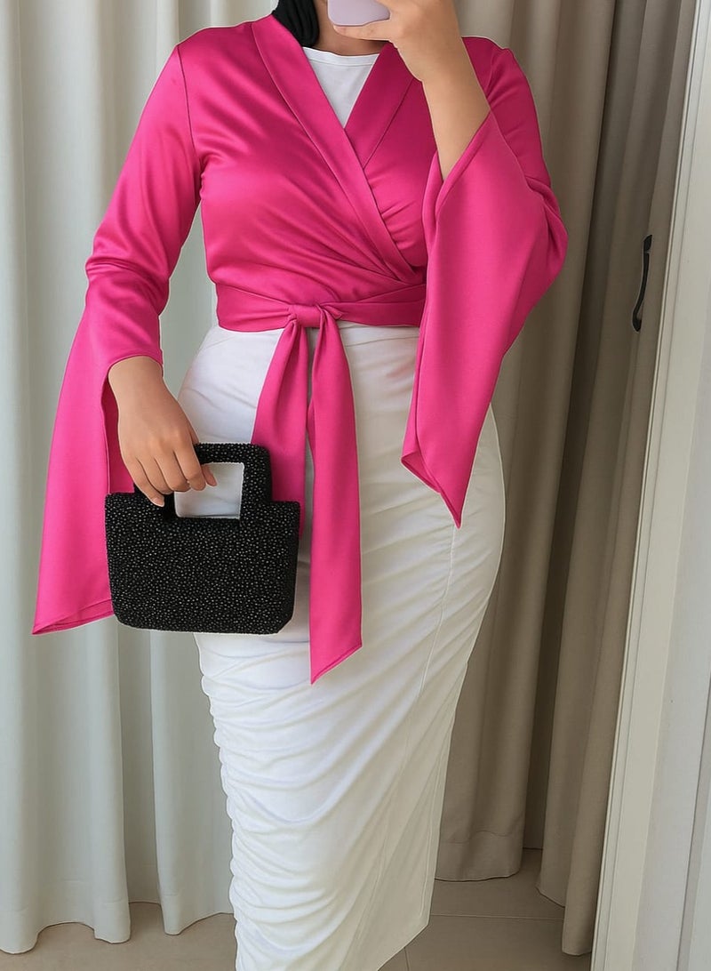 Soft silk satin blouse for occasions, a design to suit all tastes - Image 1