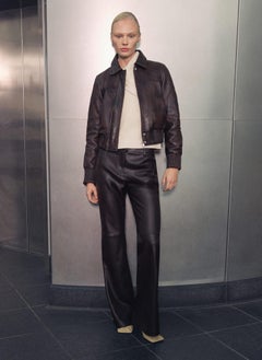 Leather Bomber Jacket