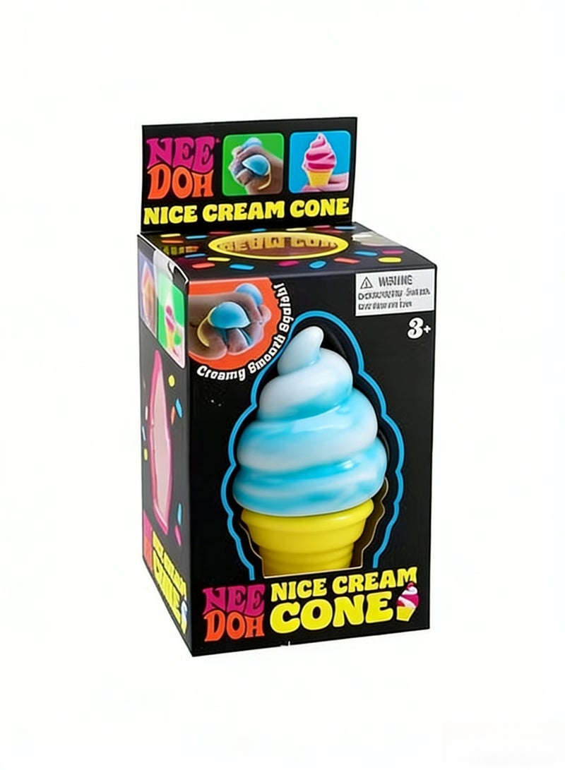 Needoh Schylling Needoh Ice Cream Cone - Sensory Squeeze Toy (Blue) - Image 2
