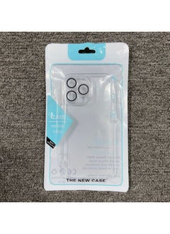 With Lens Film For Iphone 15 Phone Case Advanced Sense 14pro Hard Case Transparent For Iphone13 Protective Case-Color:All-inclusive Lens Film Mobile Phone Case [sealing Pocket + Lens Film]]-Applicable Model:For Iphone 12