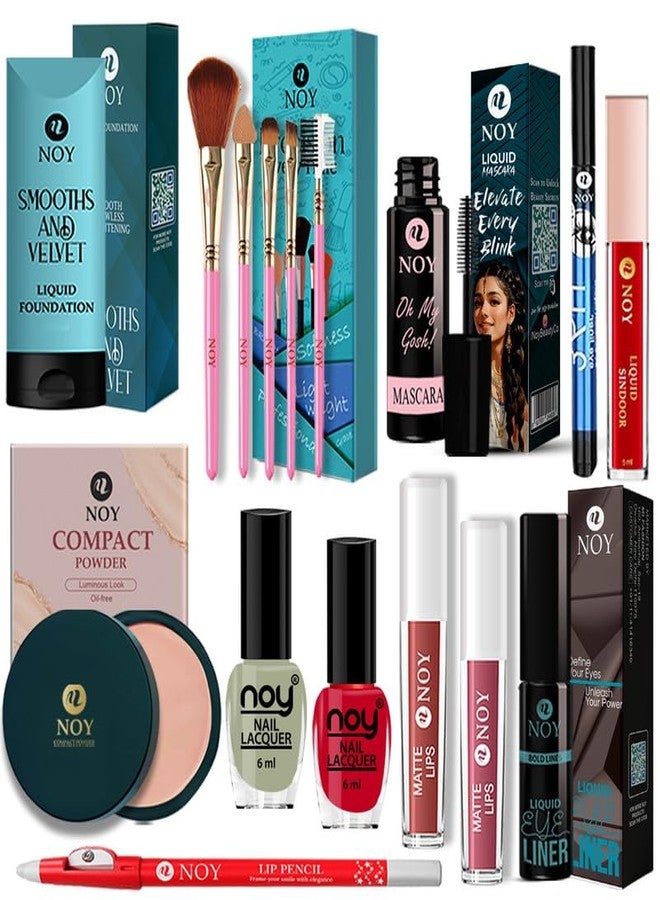 NOY Makeup Set for Girls Long Wear Makeup Combo for Everyday Use Pack of 16 - Image 2