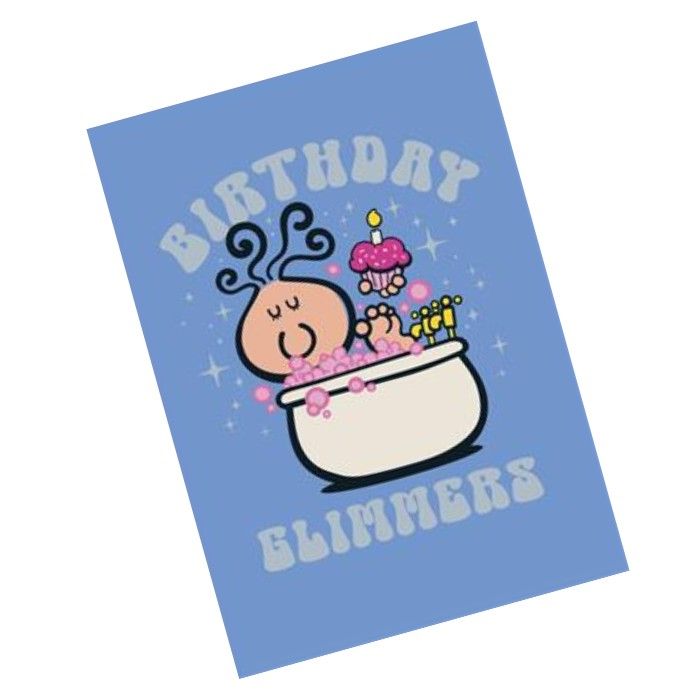 UK Greetings Bubblegum Blank Congratulations Birthday Glimm Greeting Card - Image 2