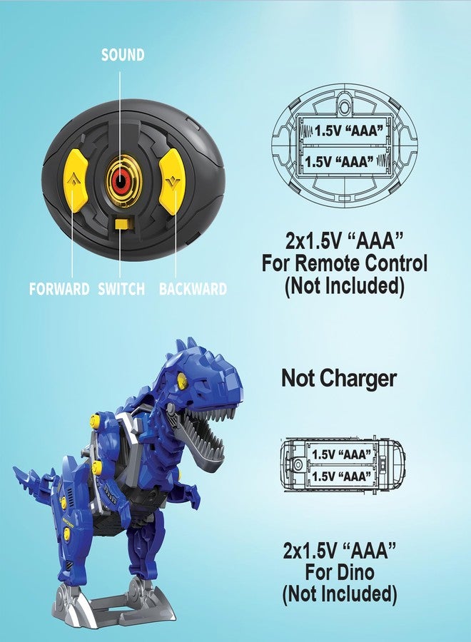 ThinkerPlace مجموعة بناء ديناصور تيرانوصور يعمل بالتحكم عن بعد من ThinkerPlace | ديناصور يعمل بالتحكم عن بعد | تعليم العلوم والتكنولوجيا والهندسة والرياضيات: تعرّف على التكنولوجيا اللاسلكية | لعبة تعليمية للأطفال من عمر 6 سنوات فما فوق - Image 4
