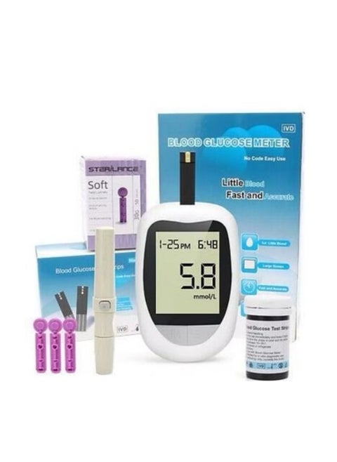 IVD Glucometer Set With 50pcs Strip And 50pcs Lancet