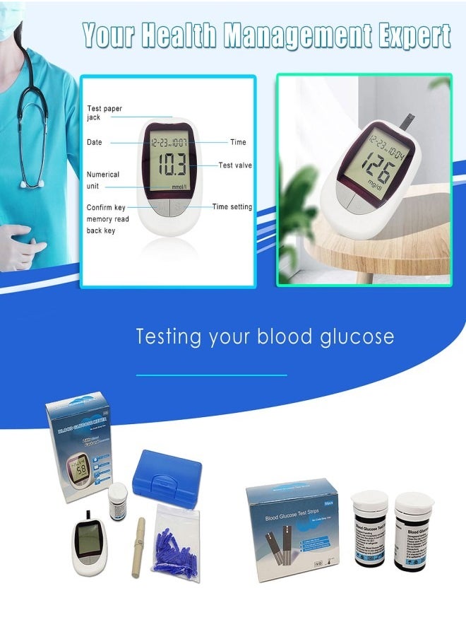 IVD Glucometer Set With 50pcs Strip And 50pcs Lancet