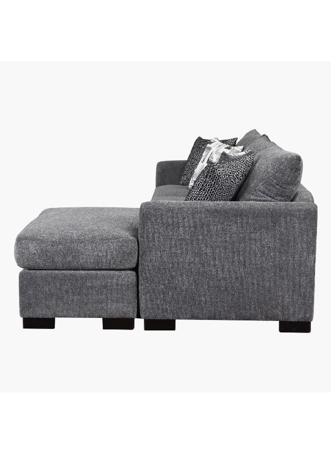Home Box - Bellmont 3-Seater Reversible Sleeper Corner Sofa Bed with Memory Foam Mattress and 4 Cushions 90 x 87.5 x 212 cm - Image 1