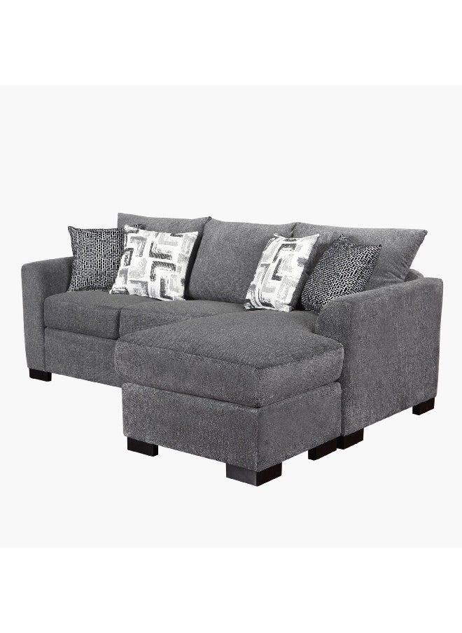 Home Box - Bellmont 3-Seater Reversible Sleeper Corner Sofa Bed with Memory Foam Mattress and 4 Cushions 90 x 87.5 x 212 cm - Image 1
