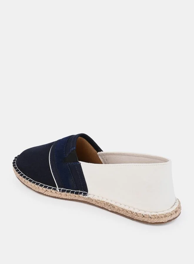 Styli Faux Suede Colorblock Espadrille