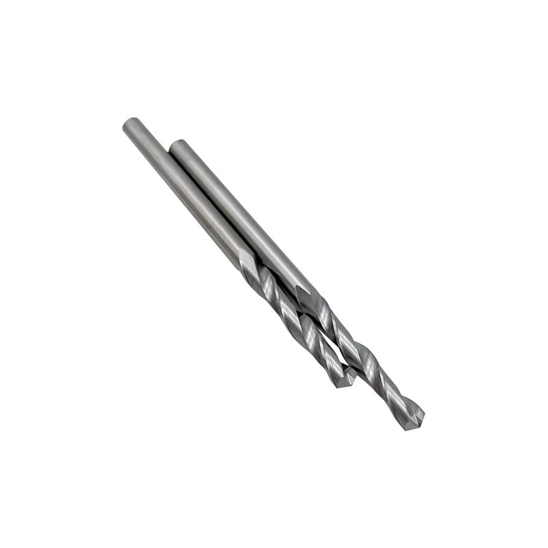 LU&MN 1/8"" Solid Carbide Jobber Drill Bits with Straight Shank and 118 Point Angle  Made from Tungsten Carbide Material 2-Pieces - Image 3
