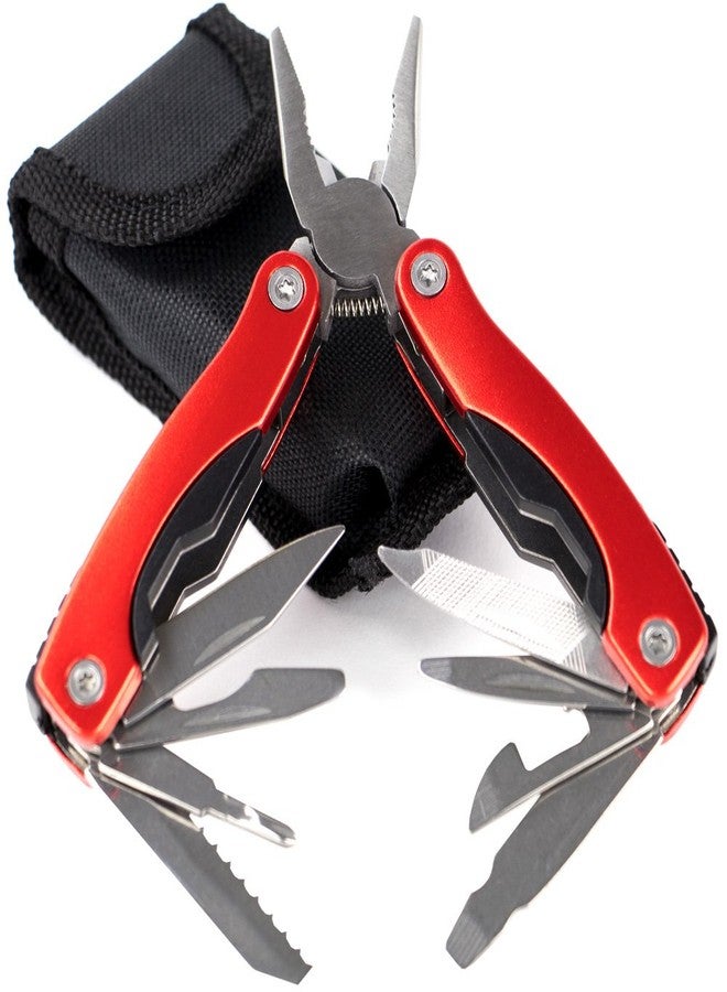 ناك أداة متعددة الاستخدامات ١١ في ١ - أداة جيب قابلة للطي من الفولاذ المقاوم للصدأ مقاس ٣ بوصات مع حقيبة حمل من ناك (أسود) - Image 5