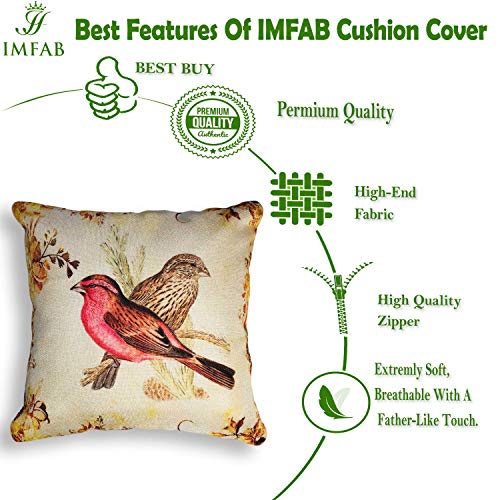 IM FAB IMFAB Set of 5 Decorative Hand Made Jute Throw/Pillow Cushion Covers - (16 X 16 INCHES) - Image 4