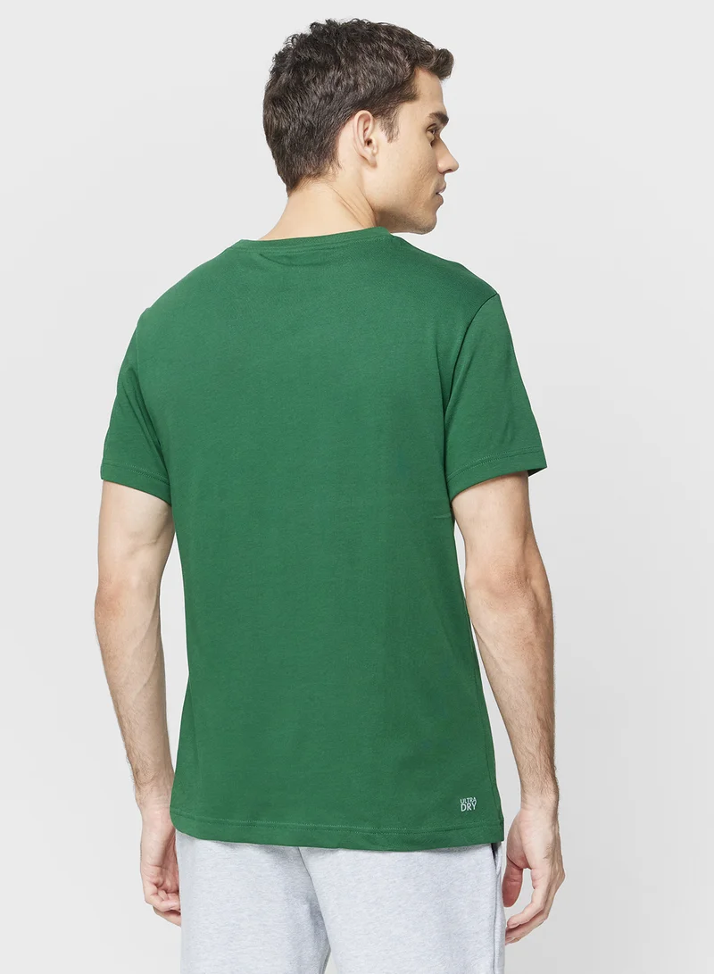 لاكوست Ultra Dry Sport Crew Neck T-Shirt
