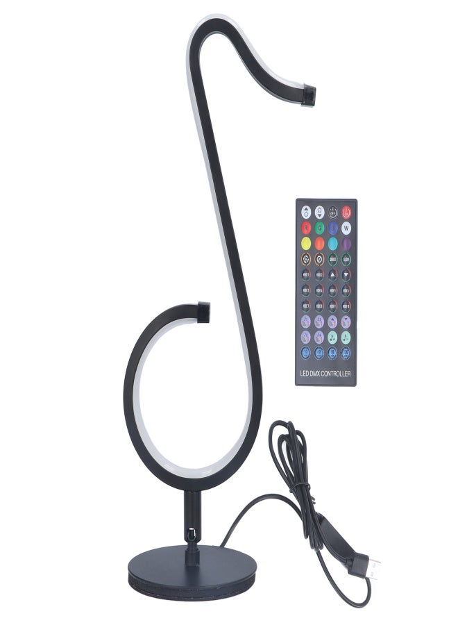 Remote Control Music Lamp RGB Musical Note Shape Light Romantic Bedside Table Lamp for Bedroom - Image 1