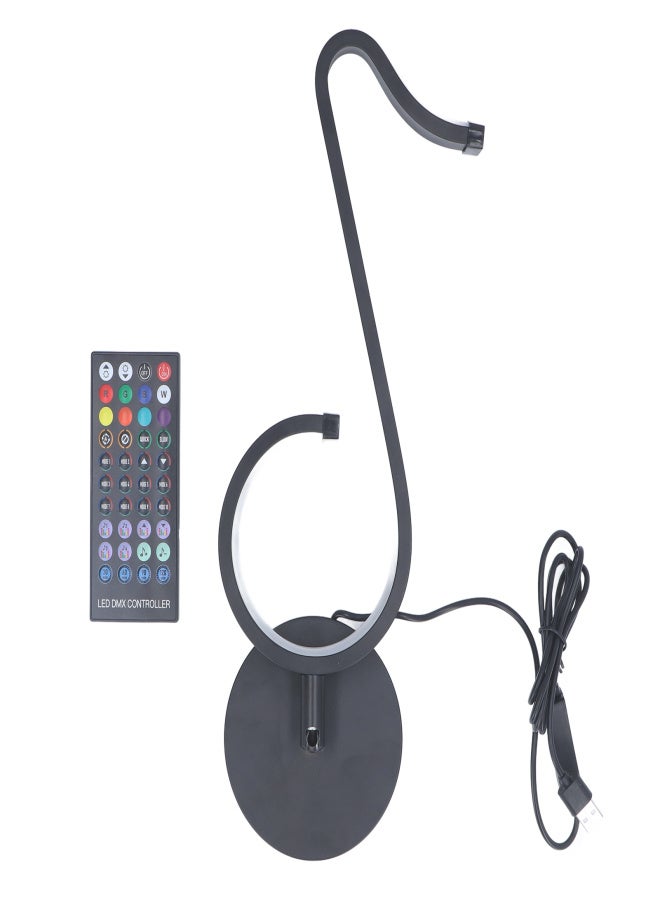 Remote Control Music Lamp RGB Musical Note Shape Light Romantic Bedside Table Lamp for Bedroom - Image 3