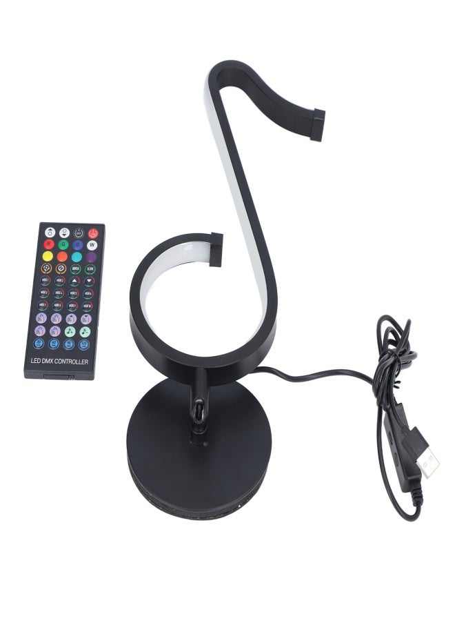 Remote Control Music Lamp RGB Musical Note Shape Light Romantic Bedside Table Lamp for Bedroom - Image 5