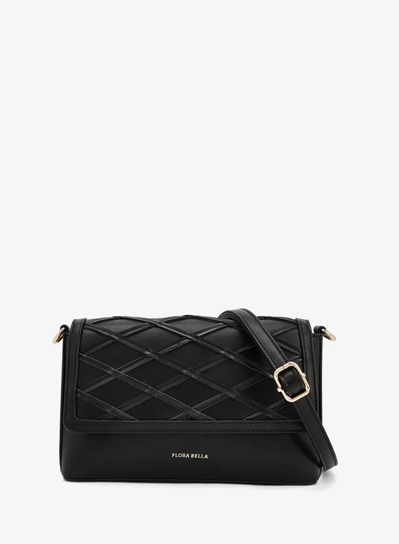 Textured Crossbody Bag With Detachable Strap