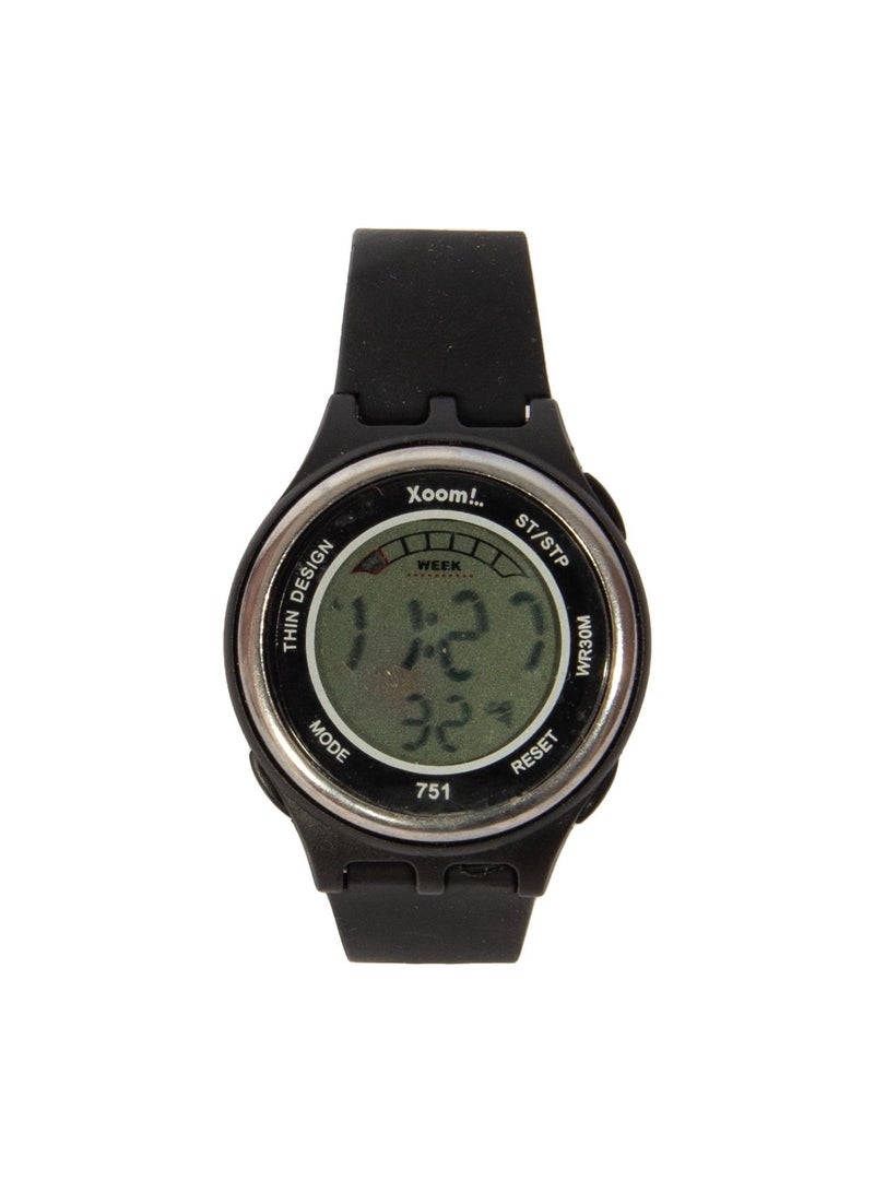 Xoom Digital Wrist Watch Silicone Cord Digital Wrist Watch Illuminated Display Unisex Wrist Watch Water Resistant - Image 1