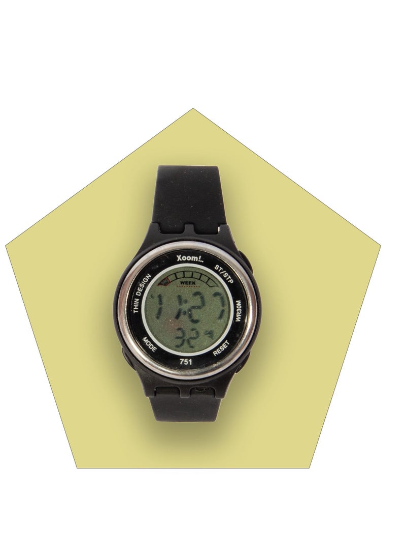 Xoom Digital Wrist Watch Silicone Cord Digital Wrist Watch Illuminated Display Unisex Wrist Watch Water Resistant - Image 5