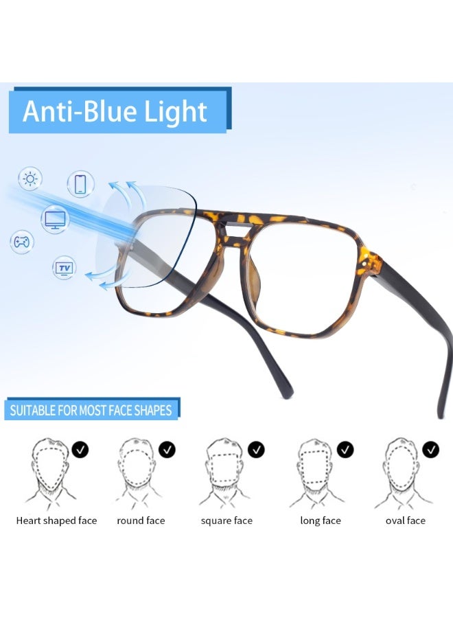 SahlTech 3 Pack Anti-Blue Light Reading Glasses Lightweight Eyewear Reader for Men Women Computer Readers (+1.5) - Image 3
