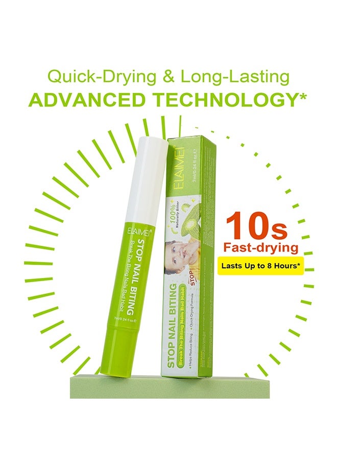 إليمي سائل منع عض الأظافر، مانع مص الإبهام، العناية بالأظافر، يمنع العض ويصلح الأظافر التالفة ٧ مل - Image 5