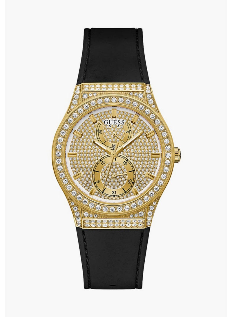 Guess Womens Multi-function Black Strap Princess Watch - GW0439L2 - Image 1