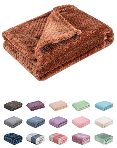 WONDER MIRACLE Fuzzy Blanket or Fluffy Blanket for Baby Girl or boy, Soft Warm Cozy Coral Fleece Toddler, Infant or Newborn Receiving Blanket for Crib, Stroller, Travel, Decorative (28Wx40L, XS-Deep Coffee) - Image 1