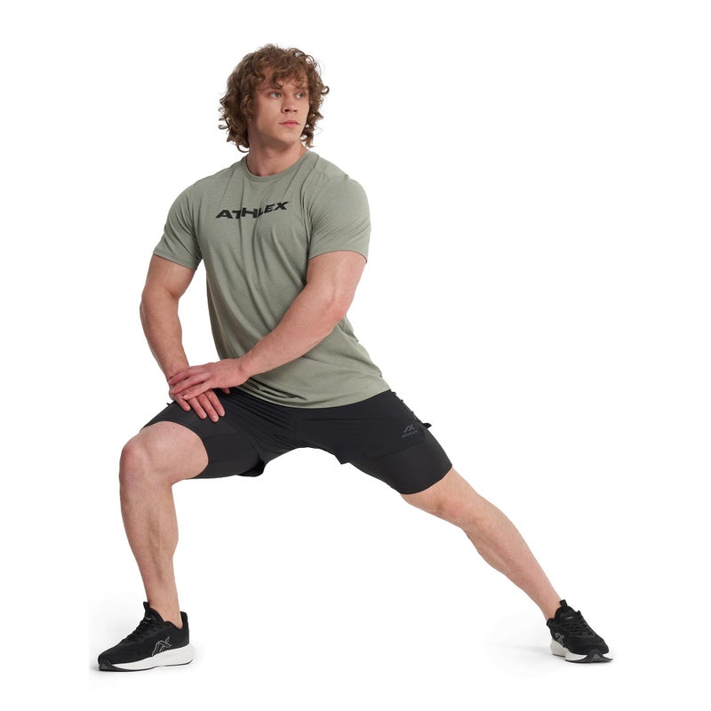 Athlex Men's 2-Pack 2-in-1 Running Shorts – Lightweight & Breathable Athletic Shorts with Inner Compression Liner for Training & Workouts - Image 4