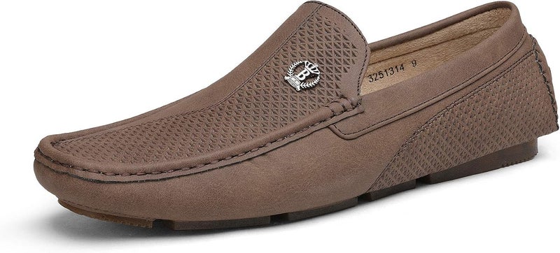 Bruno Marc Men's 3251314 Brown Penny Loafers Moccasins Shoes Size 9 M US - Image 1