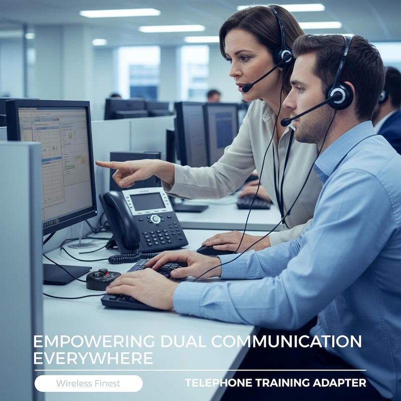 WirelessFinest Telephone Training Adapter Y Splitter+Mute Button for Headset for Nortel Meridican, Norstar, Avaya, Ashtra, Mitel, Polycom, Ge and Other IP Phone - Image 5