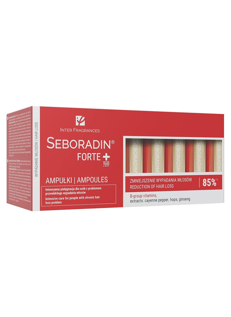 Seboradin Forte ampoules for the treatment of chronic hair loss and hair loss  - Image 1