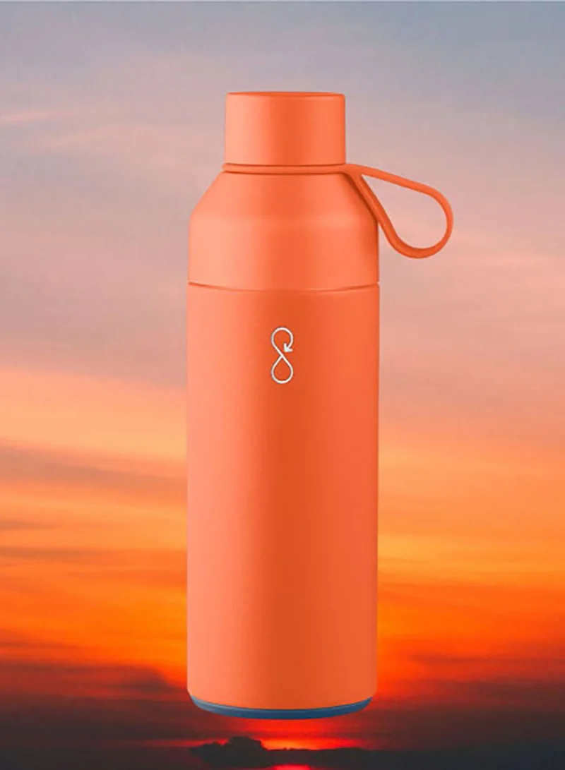 Ocean Bottle Eco-Friendly Stainless Steel Reusable Water Bottle Leakproof BPA Free Dishwasher Safe Double Wall Vacuum Insulated Thermos Flask - Sun 500ml