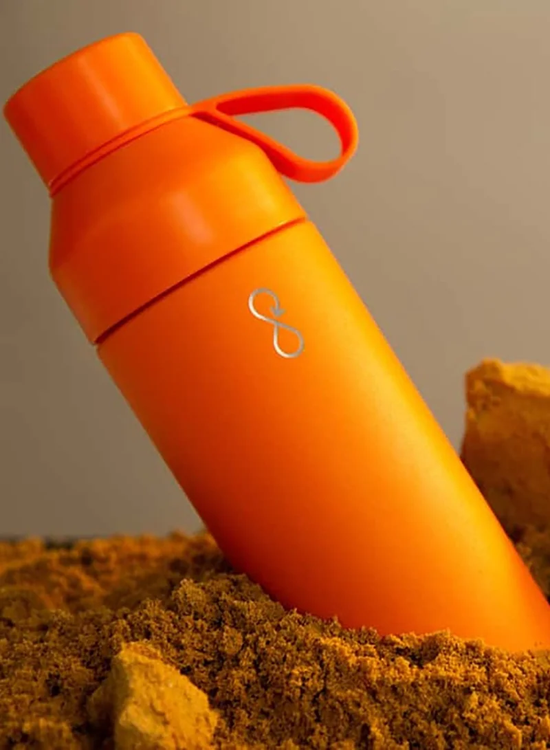 Ocean Bottle Eco-Friendly Stainless Steel Reusable Water Bottle Leakproof BPA Free Dishwasher Safe Double Wall Vacuum Insulated Thermos Flask - Sun 500ml