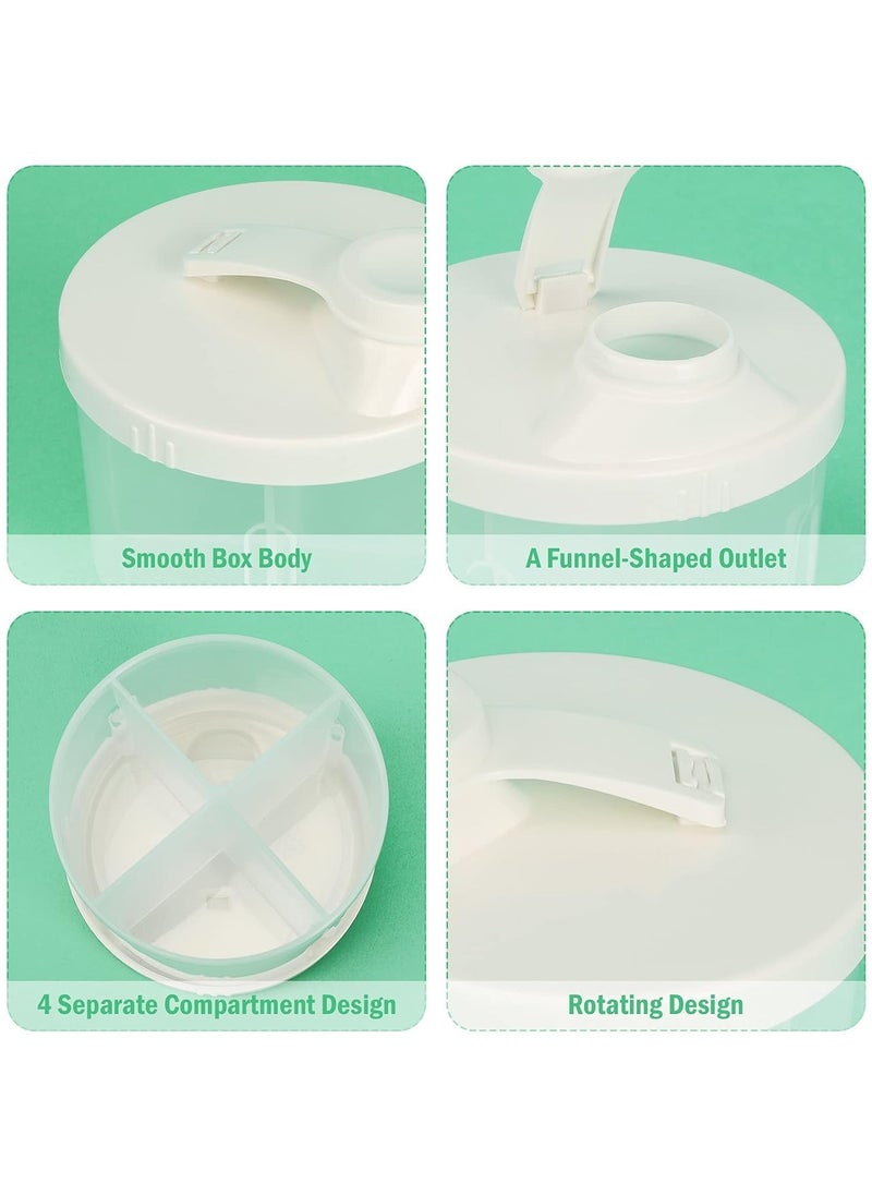 joybuy - Baby Formula Dispenser,Non-Spill Rotating 4-Compartment Formula Container,Milk Powder Dispenser with Snap-On Lid,Baby Feeding Travel Storage Container ,Large Capacity Formula Container White - Image 1